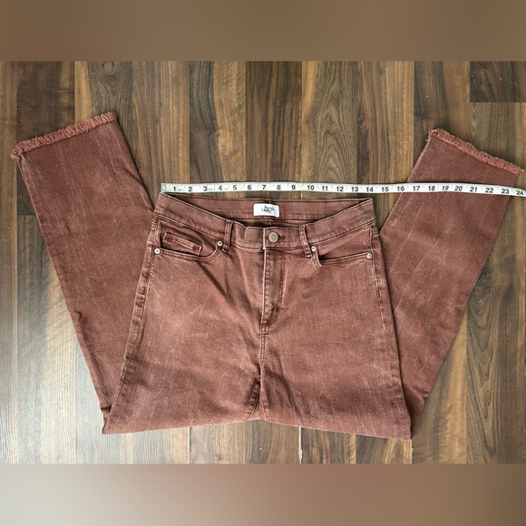 LOFT Women's Straight Brown Jeans Size 6 - Picture 4 of 9